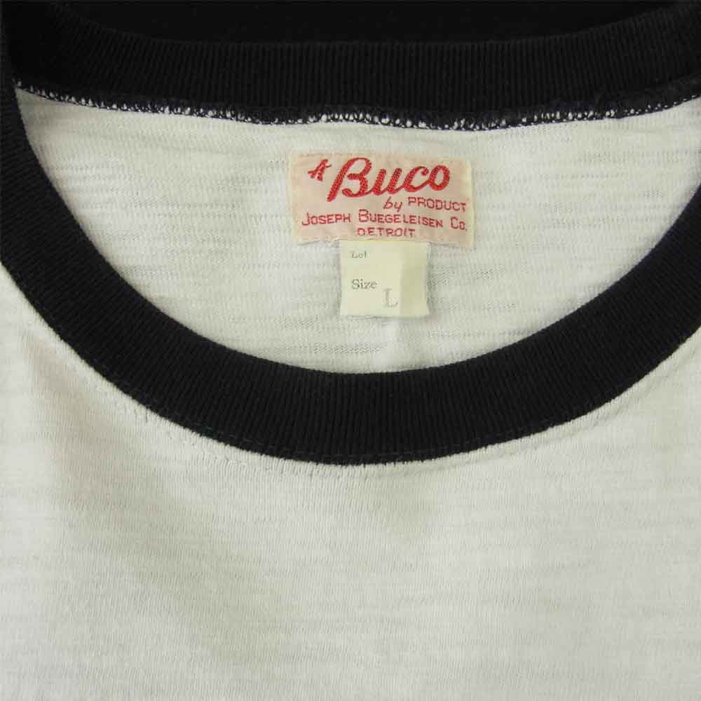 The REAL McCOY'S ザリアルマッコイズ BUCO L/S TEE ブコ 長袖 Tシャツ ホワイト系 L【中古】