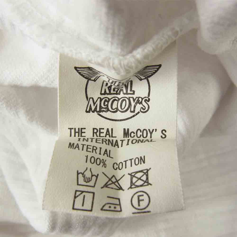 The REAL McCOY'S ザリアルマッコイズ BUCO L/S TEE ブコ 長袖 Tシャツ ホワイト系 L【中古】