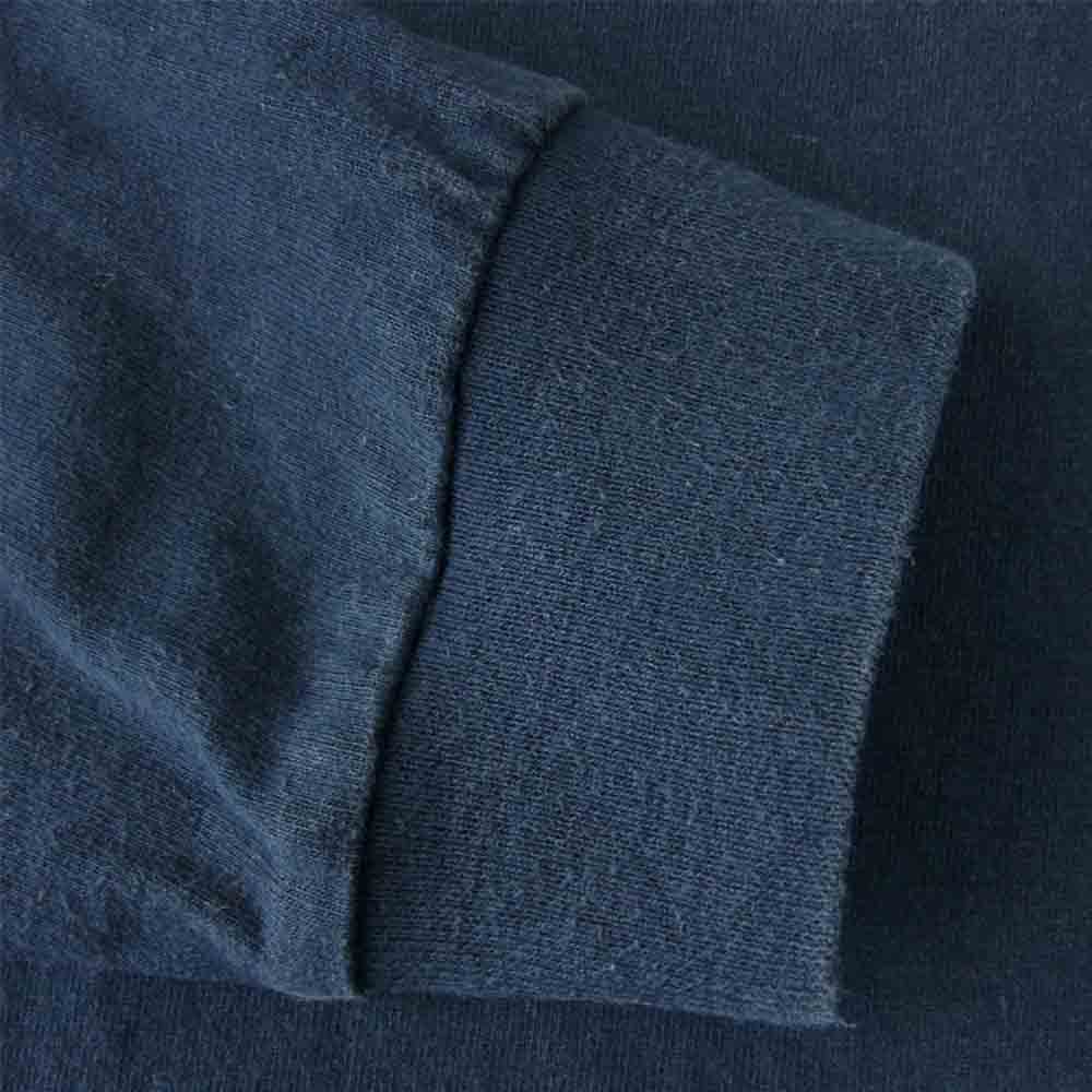 LANGLITZ LEATHERS ラングリッツレザーズ ロングスリーブ プリント Tシャツ NAVY ネイビー系 L【中古】