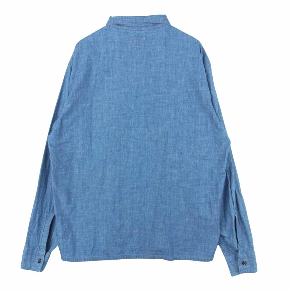 The REAL McCOY'S ザリアルマッコイズ JOE McCOY 8hour Union 長袖 コットン シャツ インディゴブルー系 16【中古】