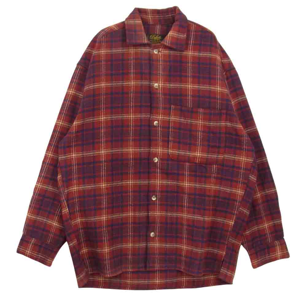ディーエン GOOD LOOKING SHIRT L/S ペンドルトン フランネル 仕様 チェック シャツ ワインレッド系 ネイビー系 チェック M【中古】