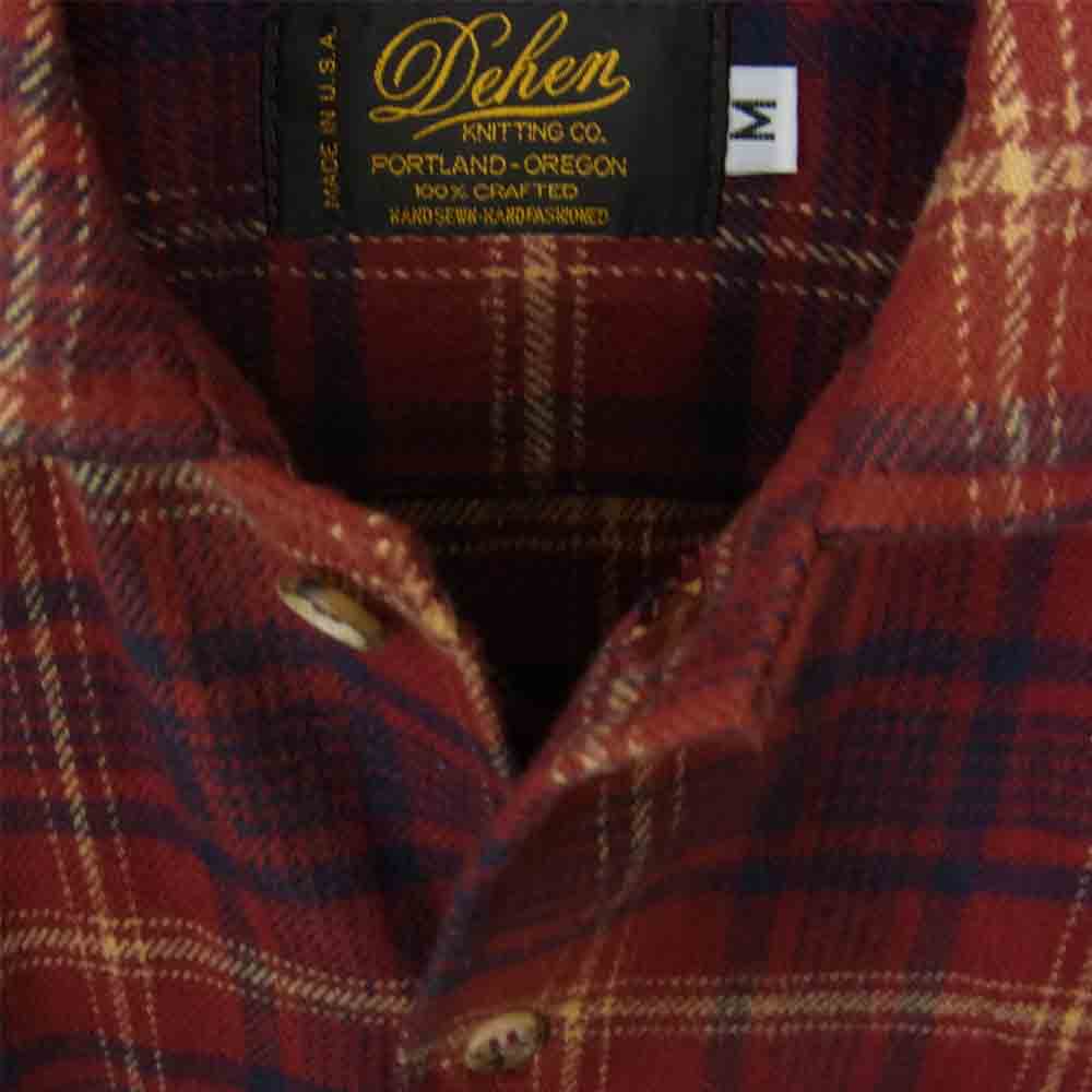 ディーエン GOOD LOOKING SHIRT L/S ペンドルトン フランネル 仕様 チェック シャツ ワインレッド系 ネイビー系 チェック M【中古】