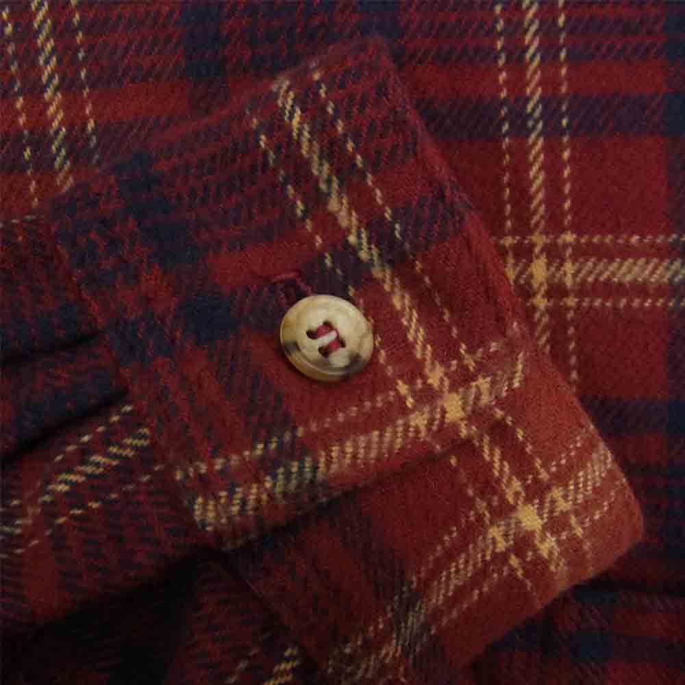 ディーエン GOOD LOOKING SHIRT L/S ペンドルトン フランネル 仕様 チェック シャツ ワインレッド系 ネイビー系 チェック M【中古】