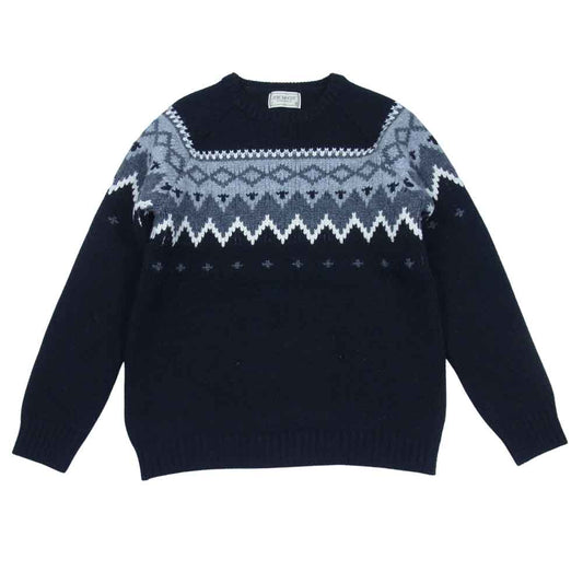 The REAL McCOY'S ザリアルマッコイズ JOE McCOY ジョーマッコイ NORDIC SWEATER ノルディック セーター ブラック系 M【中古】