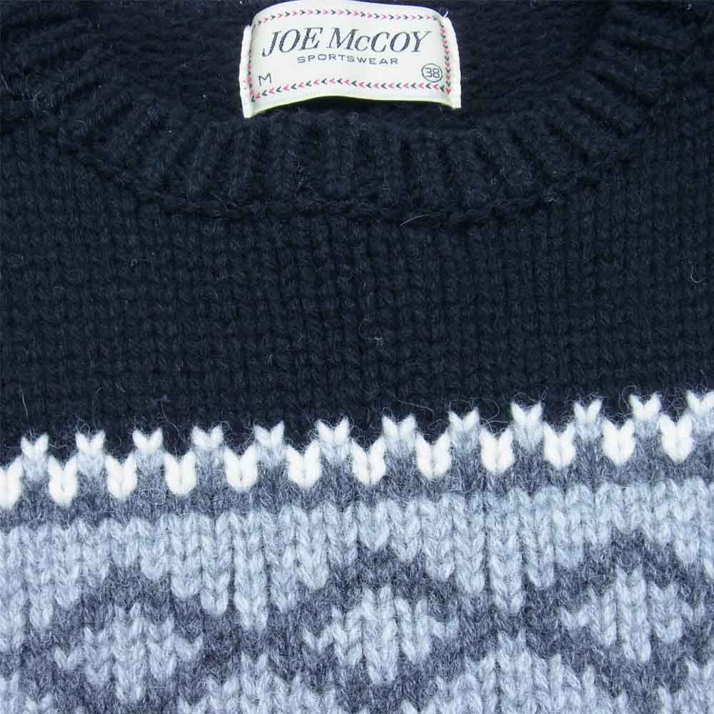 The REAL McCOY'S ザリアルマッコイズ JOE McCOY ジョーマッコイ NORDIC SWEATER ノルディック セーター ブラック系 M【中古】