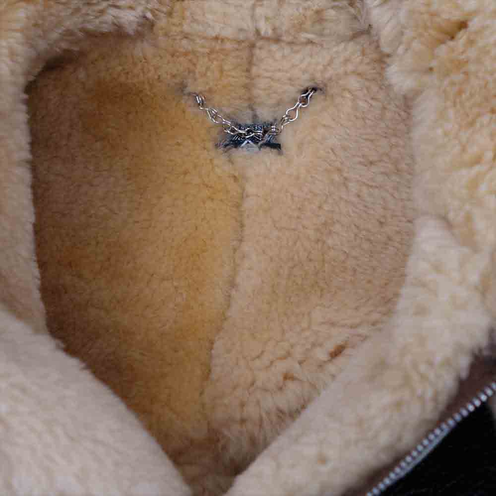 The REAL McCOY'S ザリアルマッコイズ TYPE B-3 REAL McCOY MFG. CO. シープ × ホースハイド ムートン フライト ジャケット ダークブラウン系 40【美品】【中古】