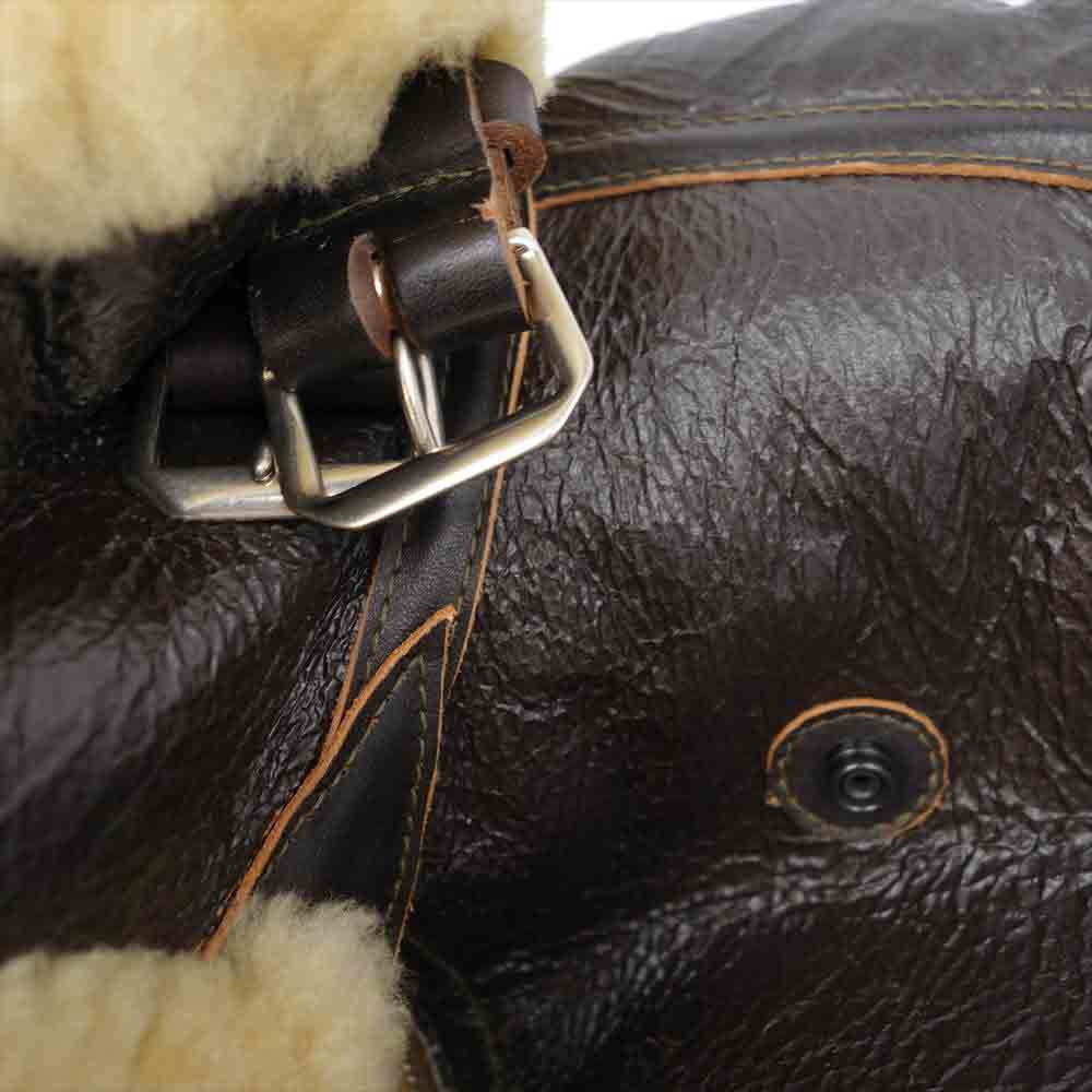 The REAL McCOY'S ザリアルマッコイズ TYPE B-3 REAL McCOY MFG. CO. シープ × ホースハイド ムートン フライト ジャケット ダークブラウン系 40【美品】【中古】