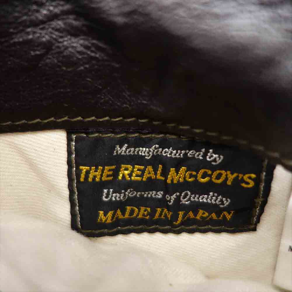 The REAL McCOY'S ザリアルマッコイズ TYPE B-6 REAL MCCOY MFG. CO.  シープ × ホースハイド フライトジャケット ボンバージャケット ムートン ダークブラウン系 40【美品】【中古】