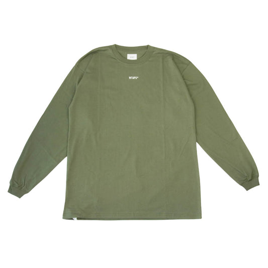 WTAPS ダブルタップス 21AW 212PCDT-LT02S CROSSBONES / SCREEN LS TEE クロスボーン ロングスリーブ Tシャツ カーキ系 L【新古品】【未使用】【中古】