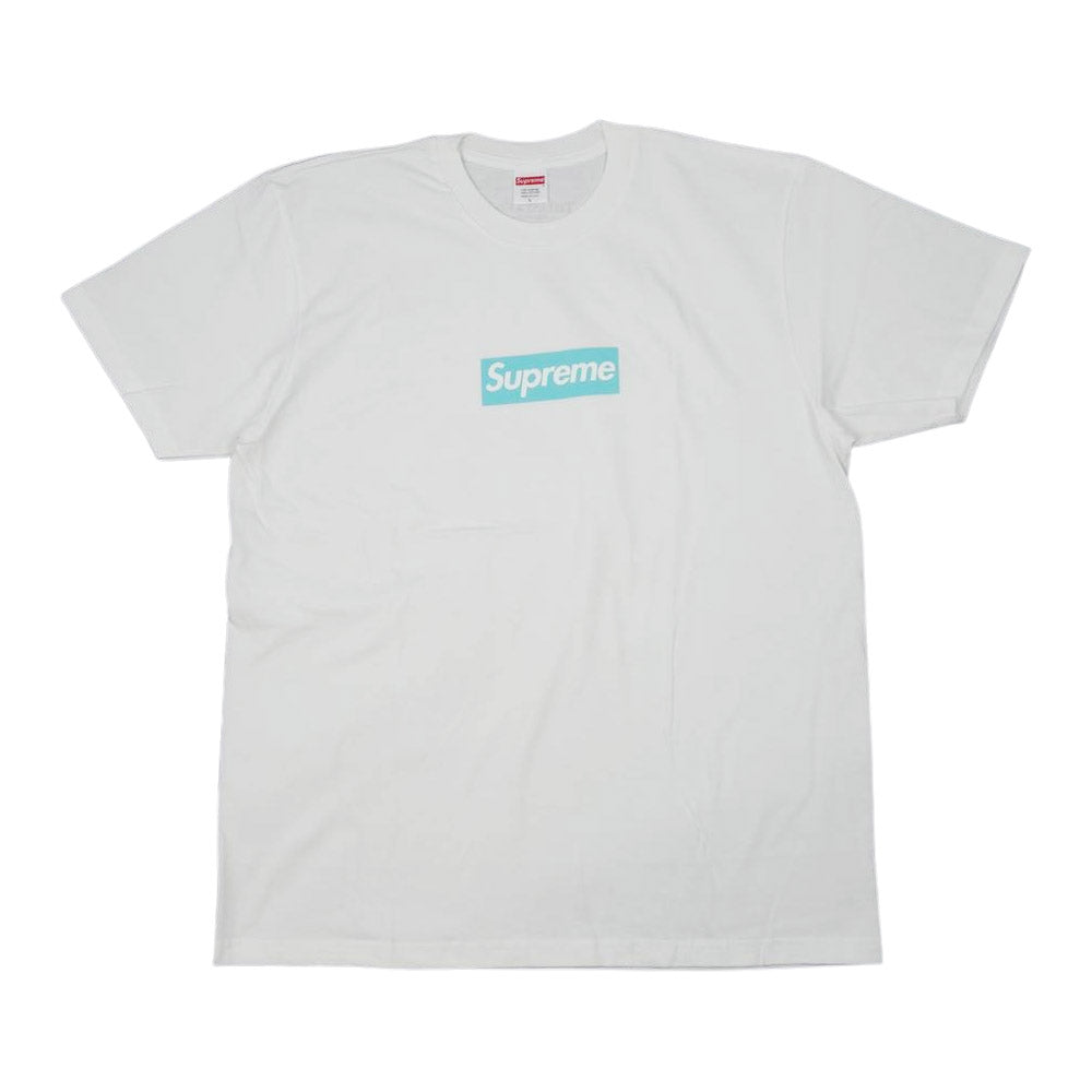 Supreme シュプリーム 21AW TIFFANY&Co Box Logo Tee ティファニー ボックスロゴ ホワイト系 L【新古品】【未使用】【中古】