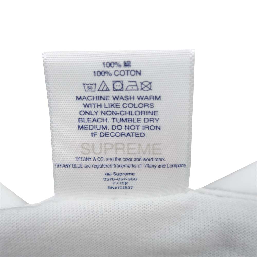 Supreme シュプリーム 21AW TIFFANY&Co Box Logo Tee ティファニー ボックスロゴ ホワイト系 L【新古品】【未使用】【中古】