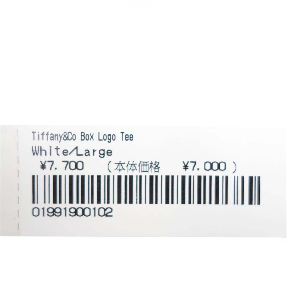 Supreme シュプリーム 21AW TIFFANY&Co Box Logo Tee ティファニー ボックスロゴ ホワイト系 L【新古品】【未使用】【中古】