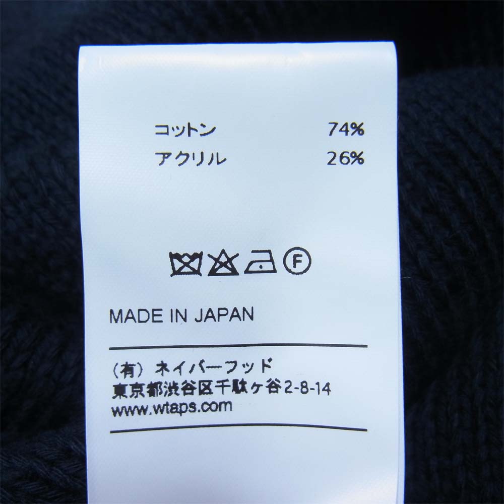 WTAPS ダブルタップス 17AW 172MADT-KNM03 AVANT SWEATER. COAC ロゴ セーター ブラック系 1【美品】【中古】