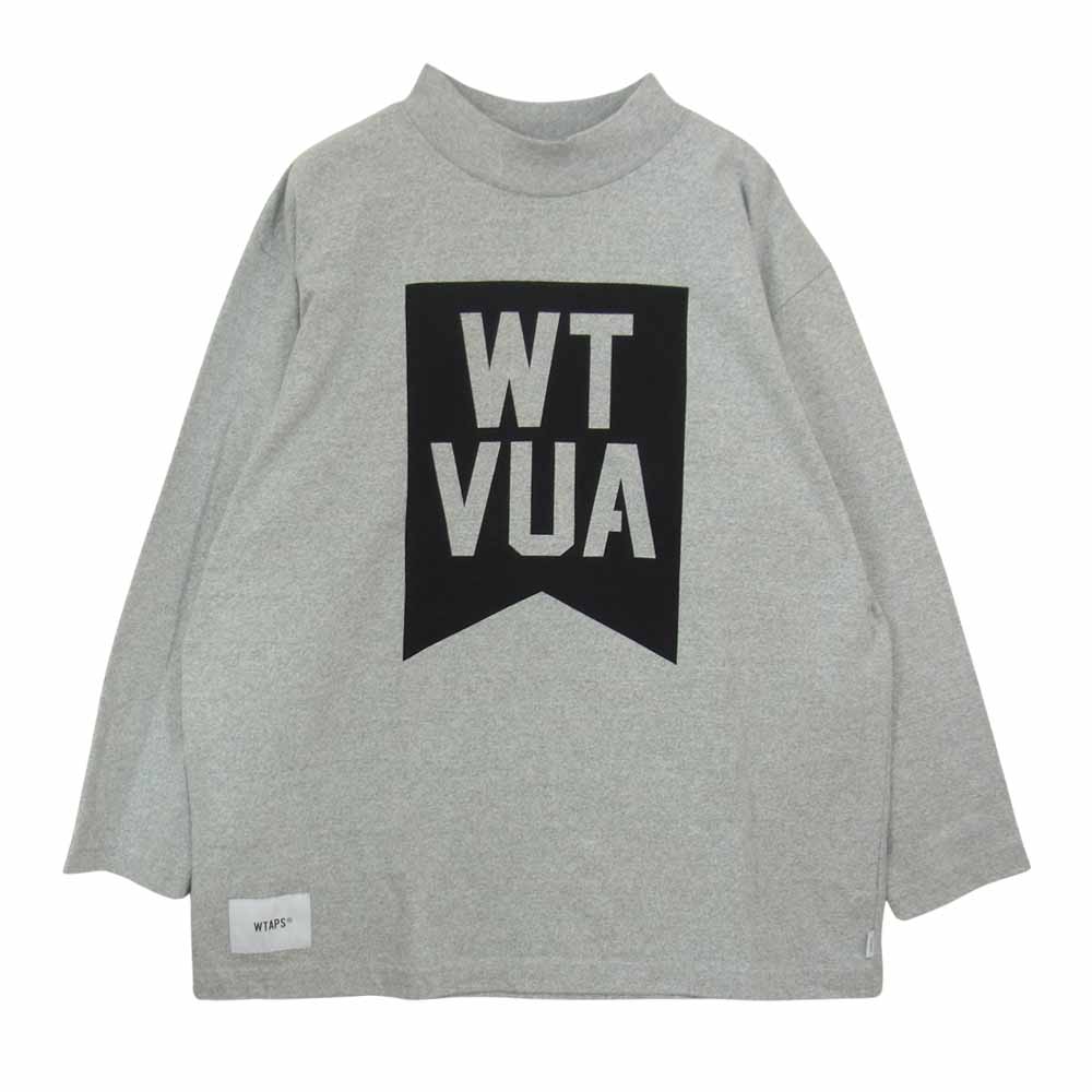 WTAPS ダブルタップス 19SS 191ATDT-CSM33 ACADEMY LS TEE. COPO アカデミー 長袖 Tシャツ  グレー系【中古】