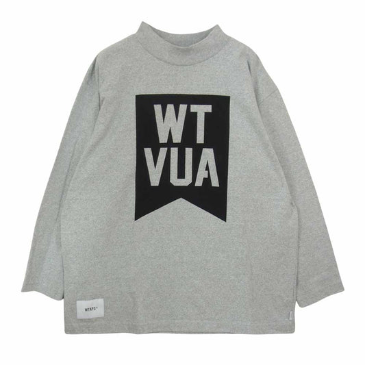 WTAPS ダブルタップス 19SS 191ATDT-CSM33 ACADEMY LS TEE. COPO アカデミー 長袖 Tシャツ  グレー系【中古】