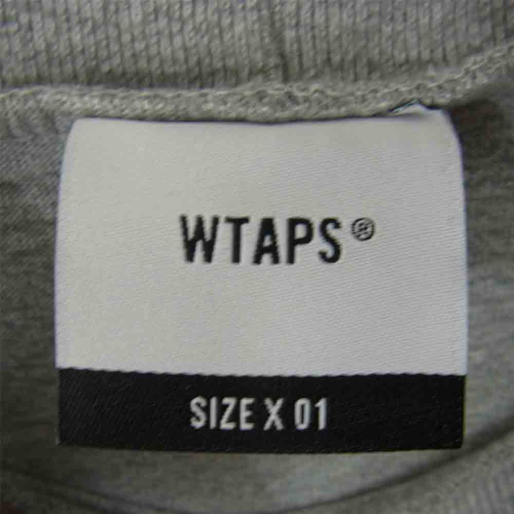 WTAPS ダブルタップス 19SS 191ATDT-CSM33 ACADEMY LS TEE. COPO アカデミー 長袖 Tシャツ  グレー系【中古】