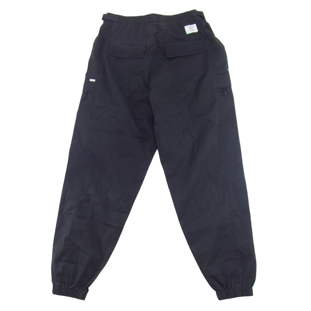 WTAPS ダブルタップス 18SS 181GWDT-PTM03 TRACKS TROUSERS. NYCO. WEATHER トラックス トラウザーズ イージー カーゴ ジョガー パンツ ブラック系 01【中古】