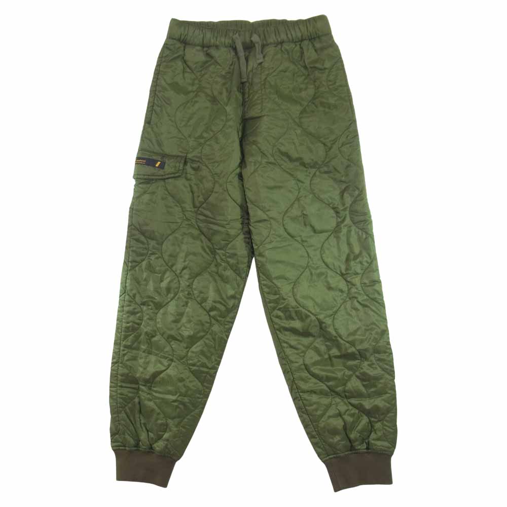 WTAPS ダブルタップス 19AW 192TQDT-PTM02 WLT TROUSERS ライナー キルティング パンツ カーキ系 01【美品】【中古】