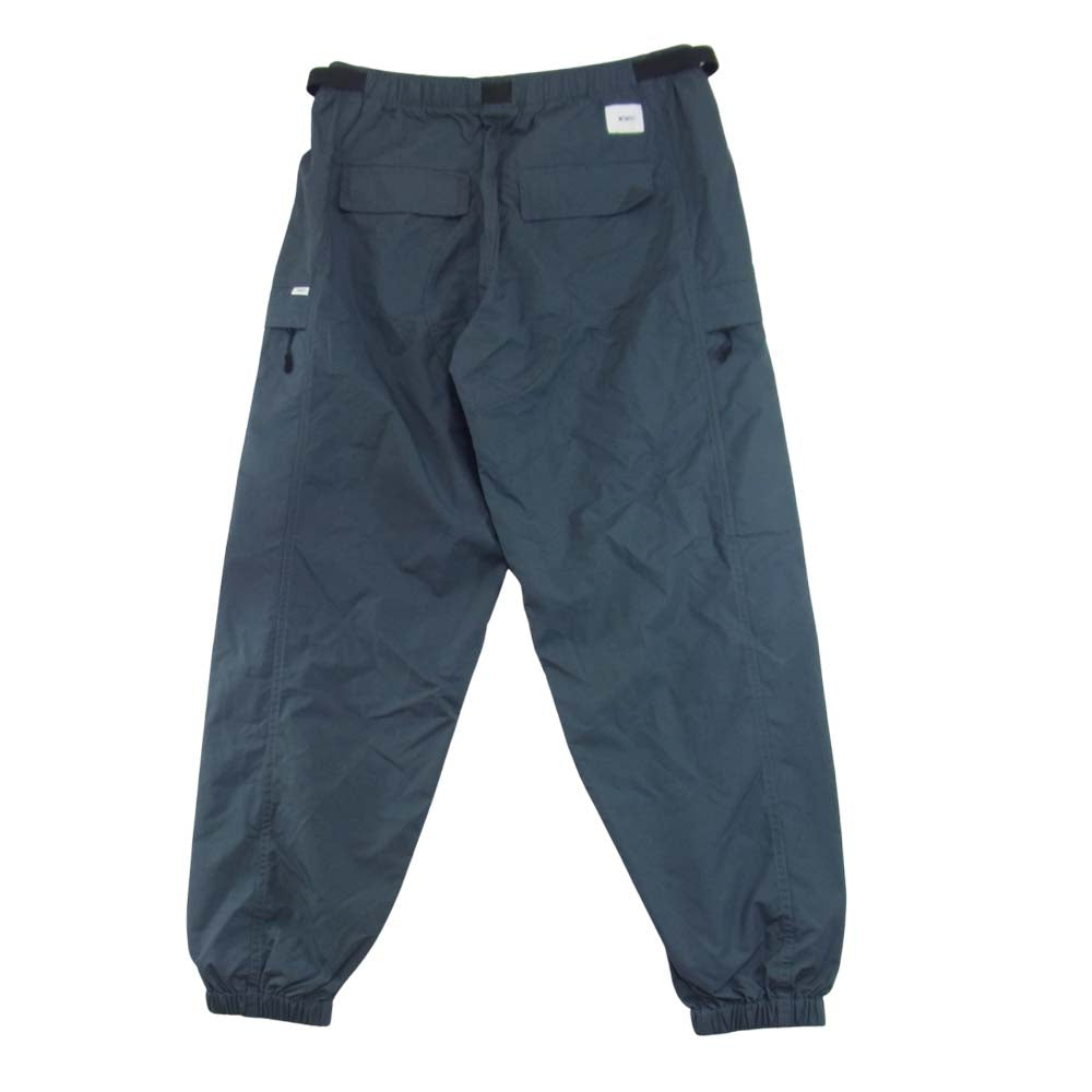WTAPS ダブルタップス 18AW 182GWDT-PTM01 TRACKS TROUSERS. NYLON. TUSSAH ナイロン トラックス トラウザーズ パンツ ネイビー系 01【美品】【中古】