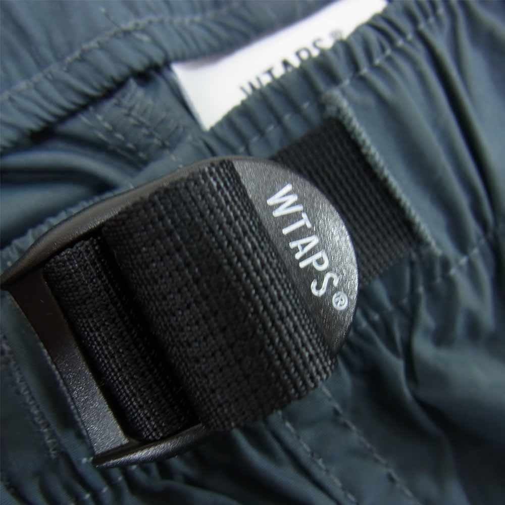WTAPS ダブルタップス 18AW 182GWDT-PTM01 TRACKS TROUSERS. NYLON. TUSSAH ナイロン トラックス トラウザーズ パンツ ネイビー系 01【美品】【中古】