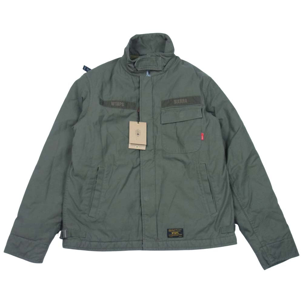 WTAPS ダブルタップス 17AW 172WVDT-JKM01 A-1 JACKET CONY SATIN ミリタリー ジャケット カーキ系 1【美品】【中古】