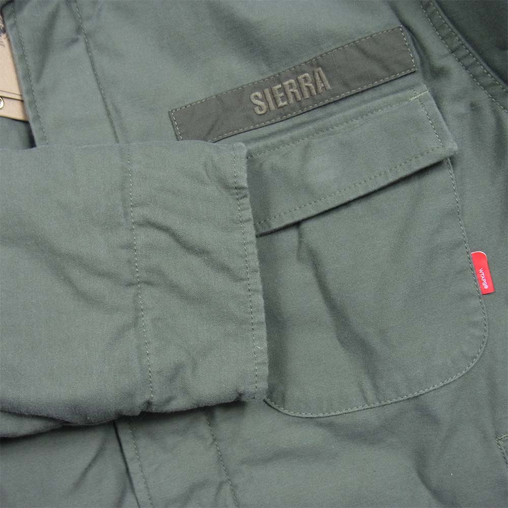 WTAPS ダブルタップス 17AW 172WVDT-JKM01 A-1 JACKET CONY SATIN ミリタリー ジャケット カーキ系 1【美品】【中古】