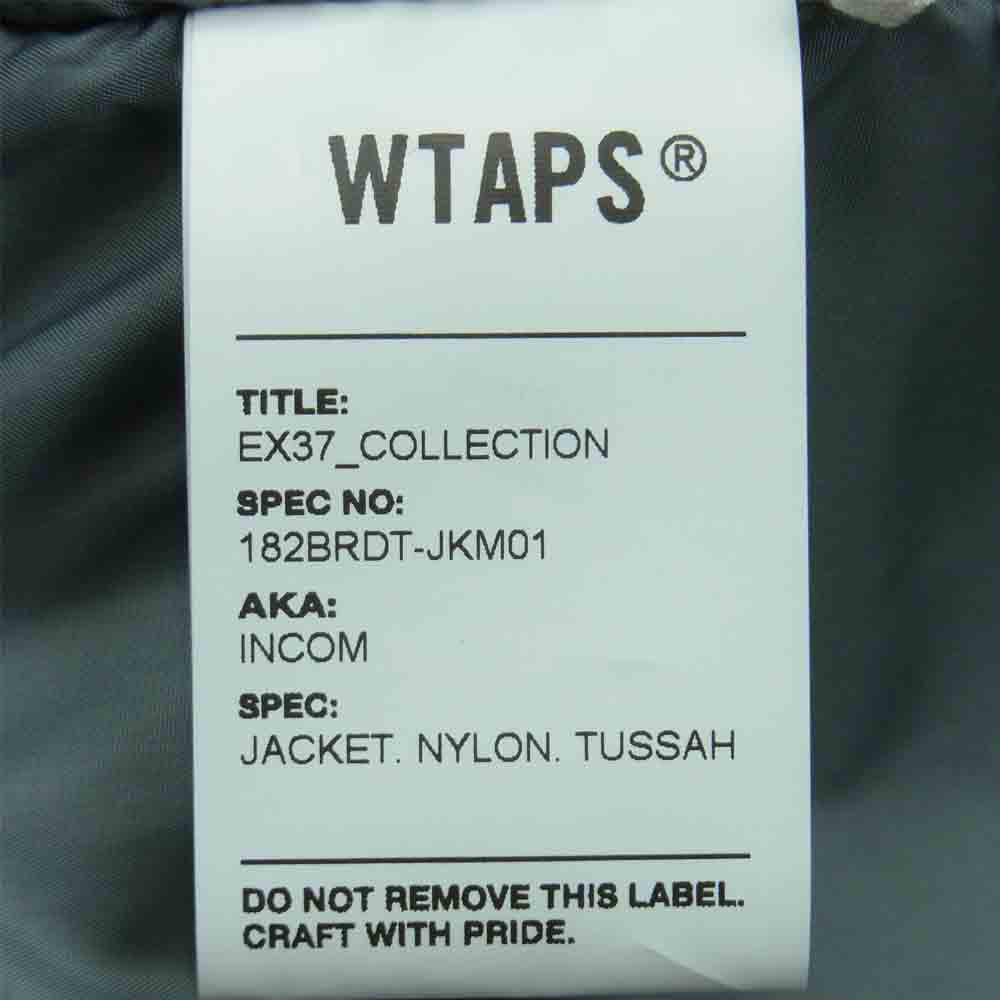 WTAPS ダブルタップス 18AW 182BRDT-JKM01 INCOM JACKET.NYLON.TUSSAH ナイロン インカム ジャケット グレー系 01【極上美品】【中古】