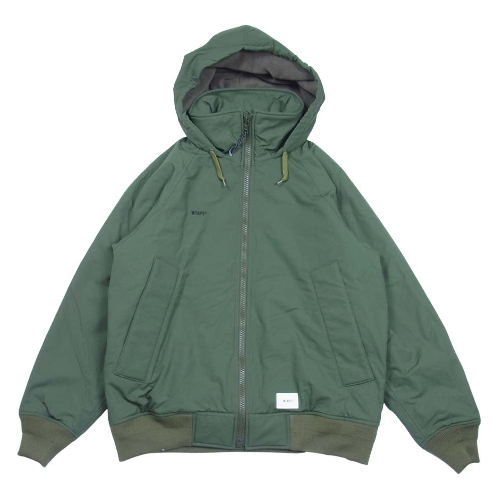 WTAPS ダブルタップス 19AW 192BRDT-JKM02 INCOM JACKET バックロゴ フーデット ジャケット カーキ系 1【美品】【中古】
