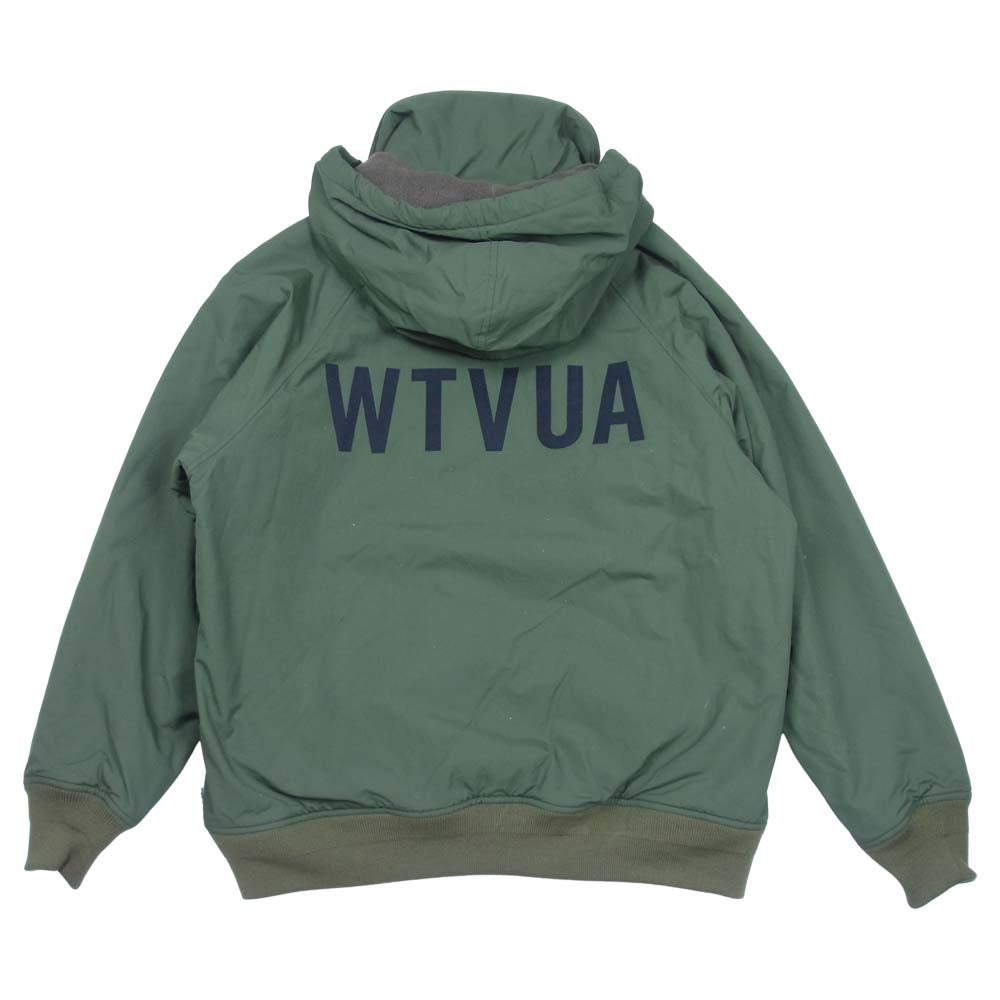 WTAPS ダブルタップス 19AW 192BRDT-JKM02 INCOM JACKET バックロゴ フーデット ジャケット カーキ系 1【美品】【中古】