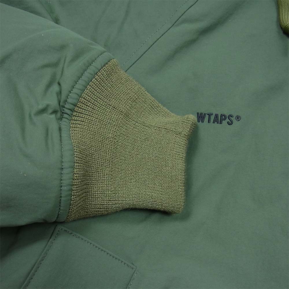 WTAPS ダブルタップス 19AW 192BRDT-JKM02 INCOM JACKET バックロゴ フーデット ジャケット カーキ系 1【美品】【中古】