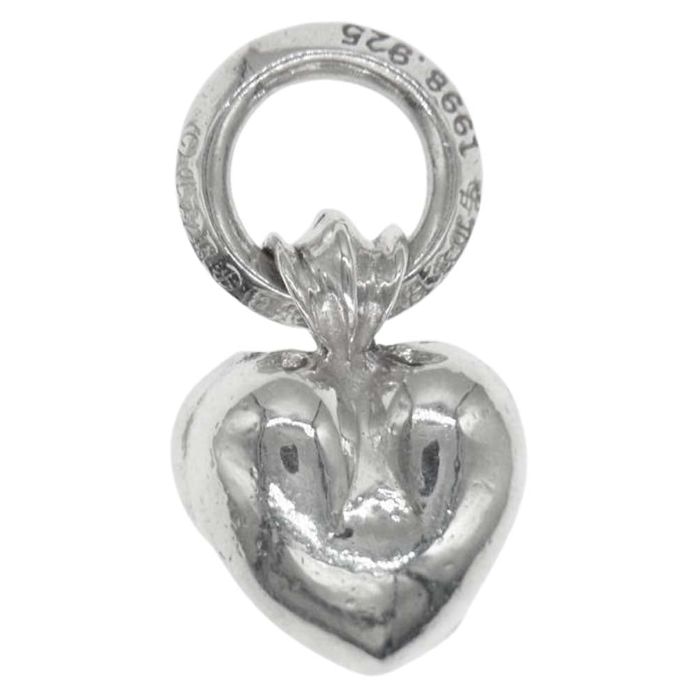 CHROME HEARTS クロムハーツ（原本無） HEART CHARM ハートチャーム ペンダントトップ シルバー系【中古】