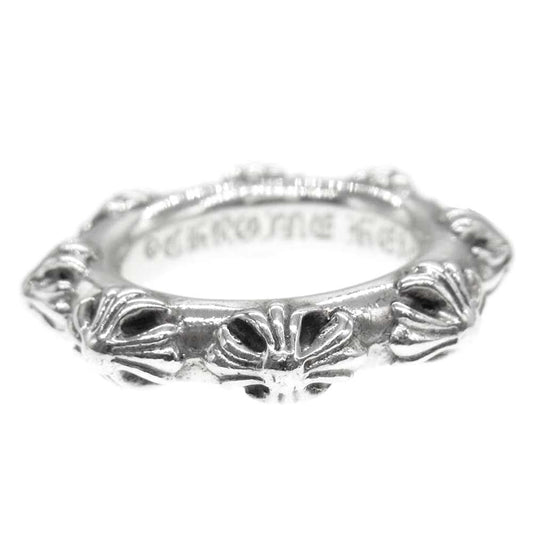 CHROME HEARTS クロムハーツ（原本無） CROSS BAND RING クロス バンド リング シルバー系【中古】