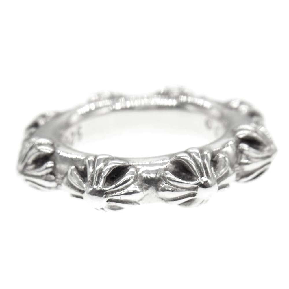 CHROME HEARTS クロムハーツ（原本無） CROSS BAND RING クロス バンド リング シルバー系【中古】