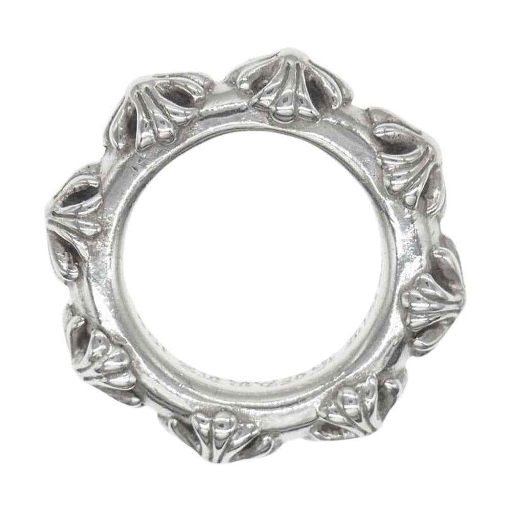 CHROME HEARTS クロムハーツ（原本無） CROSS BAND RING クロス バンド リング シルバー系【中古】
