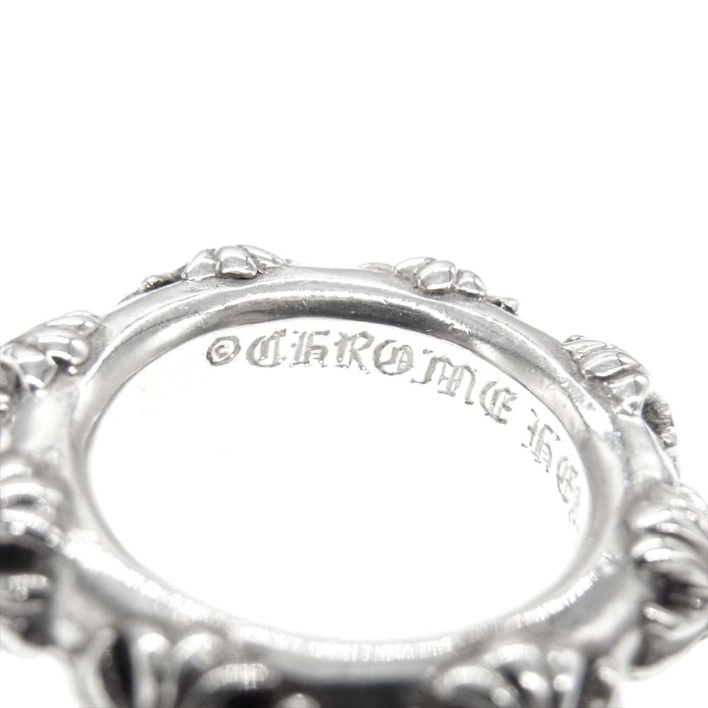 CHROME HEARTS クロムハーツ（原本無） CROSS BAND RING クロス バンド リング シルバー系【中古】