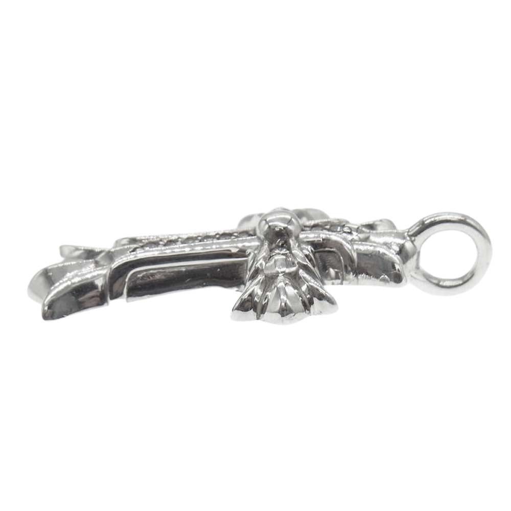 CHROME HEARTS クロムハーツ（原本無） ダブル CH クロス パヴェ ダイヤ ペンダントトップ シルバー系【中古】