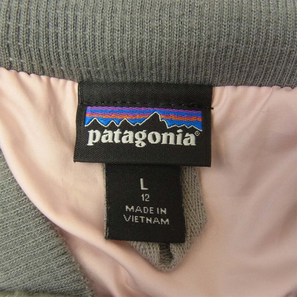 patagonia パタゴニア 18AW 65415 Girls' Retro-X Bomber Jacket ガールズ レトロX ボマー フリース ジャケット グレー系 L【中古】