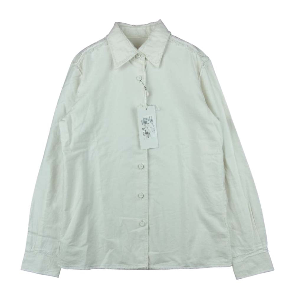 MAISON MARGIELA メゾンマルジェラ 初期 アーカイブ レディースコレクションライン ここのえタグ 00937 カットオフ 長袖 シャツ ホワイト系 40【中古】