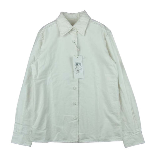 MAISON MARGIELA メゾンマルジェラ 初期 アーカイブ レディースコレクションライン ここのえタグ 00937 カットオフ 長袖 シャツ ホワイト系 40【中古】