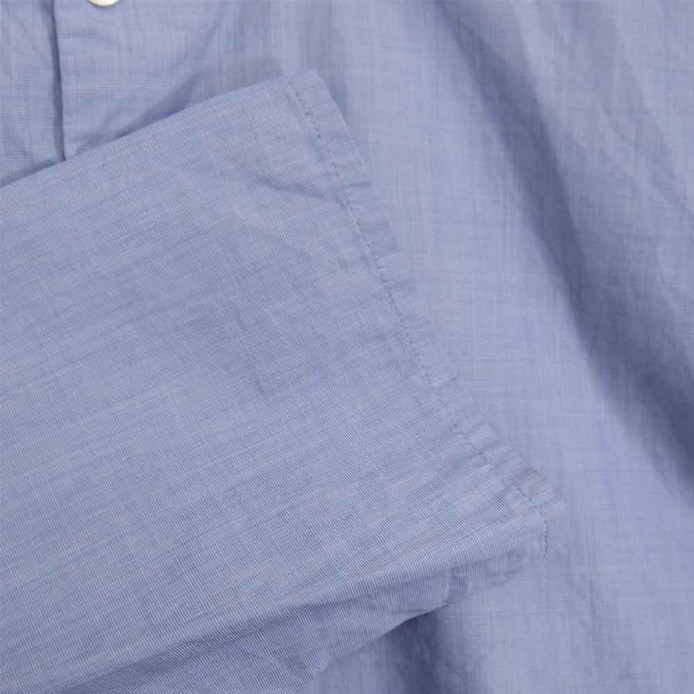 Paul Harnden ポールハーデン コットン グランパシャツ プルオーバー ブルー系 S【中古】
