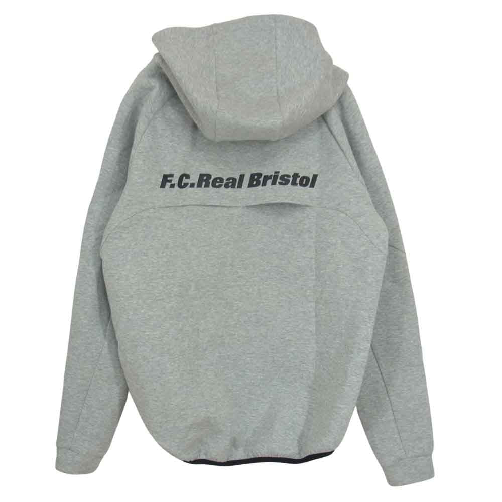 F.C.R.B. エフシーアールビー 18SS FCRB-180025 VENTILATION HOODY ベンチレーション フーディ― ジップアップ パーカー グレー系 S【中古】