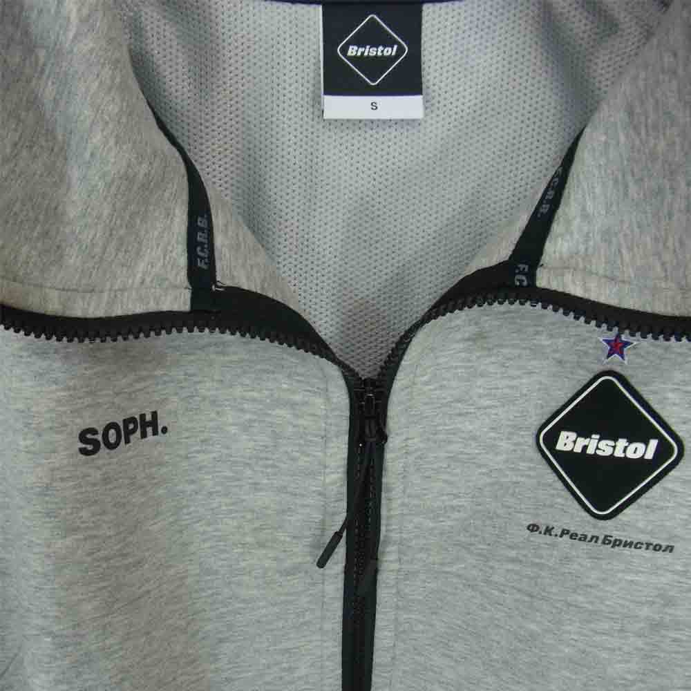 F.C.R.B. エフシーアールビー 18SS FCRB-180025 VENTILATION HOODY ベンチレーション フーディ― ジップアップ パーカー グレー系 S【中古】