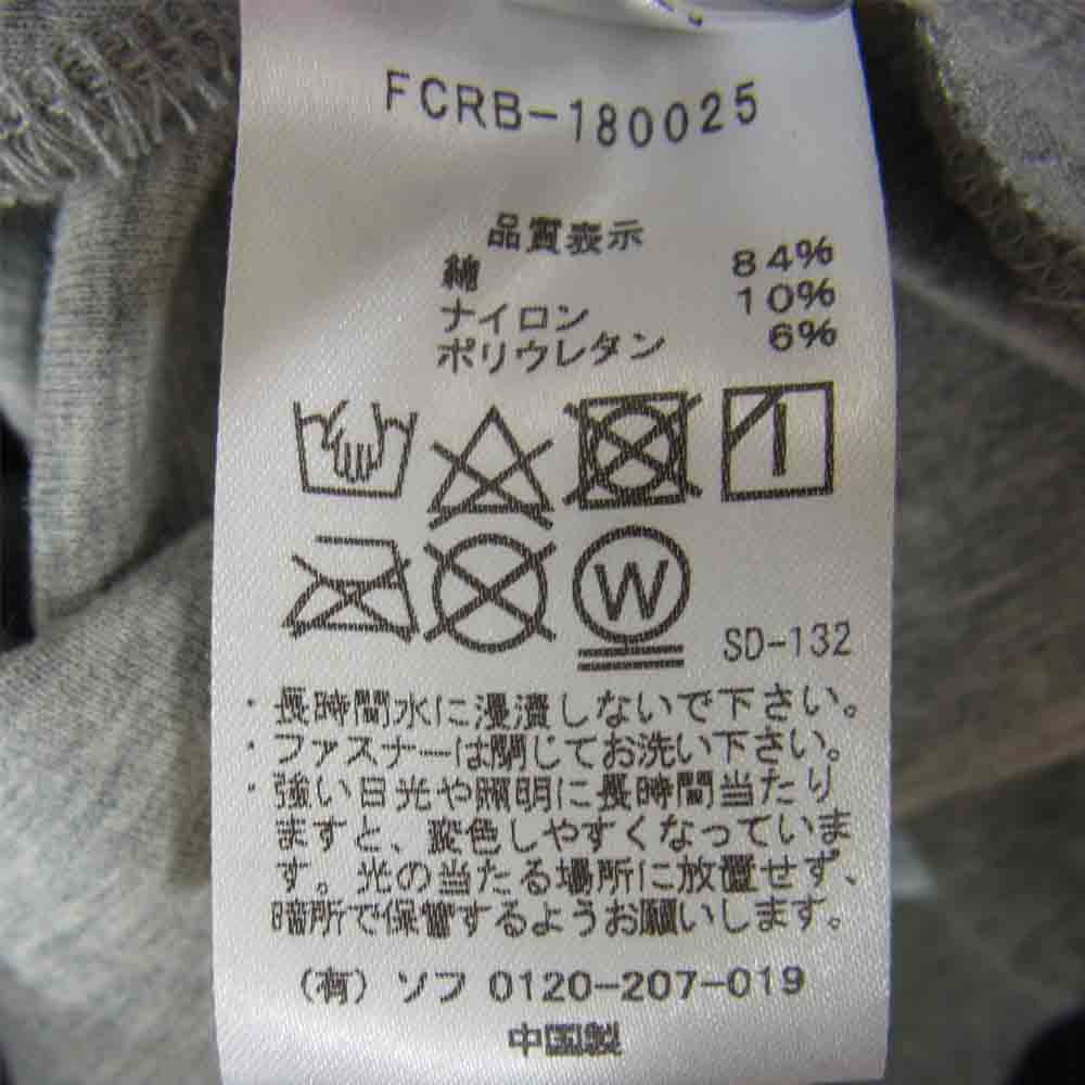 F.C.R.B. エフシーアールビー 18SS FCRB-180025 VENTILATION HOODY ベンチレーション フーディ― ジップアップ パーカー グレー系 S【中古】