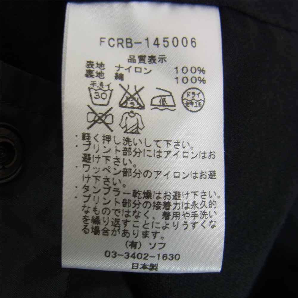 F.C.R.B. エフシーアールビー 14AW FCRB-145006 COACHES JACKET ナイロン コーチ ジャケット ブラック系 サイズ表記無【中古】