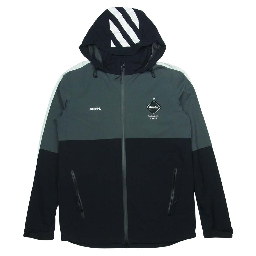 F.C.R.B. エフシーアールビー 17AW FCRB-178000 WARM UP JACKET ウォームアップ ナイロン ジャケット ブラック系 グレー系 S【中古】