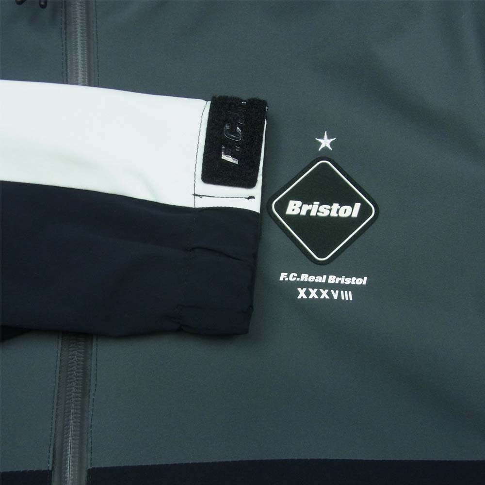 F.C.R.B. エフシーアールビー 17AW FCRB-178000 WARM UP JACKET ウォームアップ ナイロン ジャケット ブラック系 グレー系 S【中古】