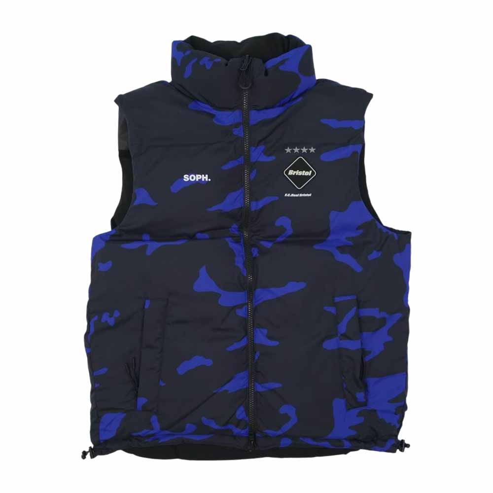 F.C.R.B. エフシーアールビー 18AW FCRB-189047 REVERSIBLE DOWN VEST リバーシブル ダウン ベスト ブラック系 S【中古】