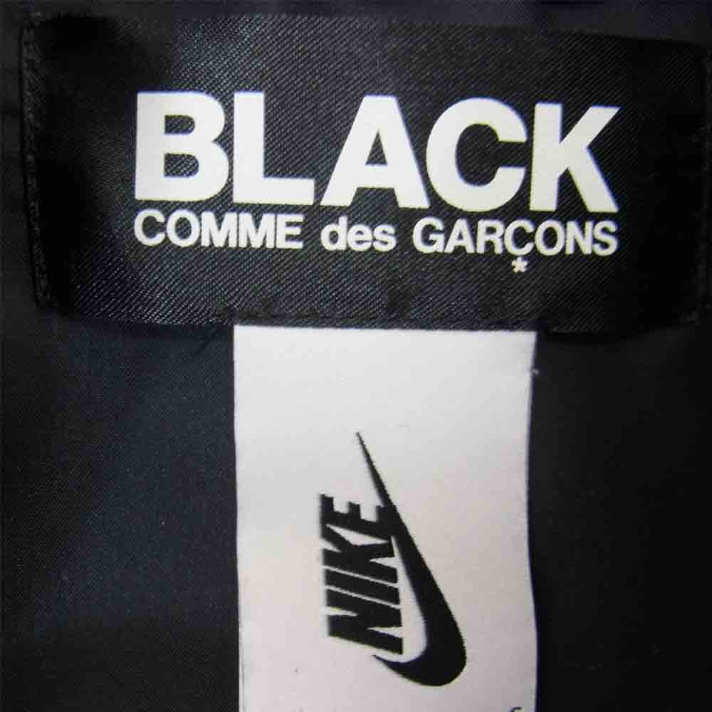 BLACK COMME des GARCONS ブラックコムデギャルソン 1S-J101 × NIKE ナイキ SWOOSH NYLON STADIUM JKT スウッシュ ナイロン スタジアム ジャケット ブルゾン ブラック系 L【中古】