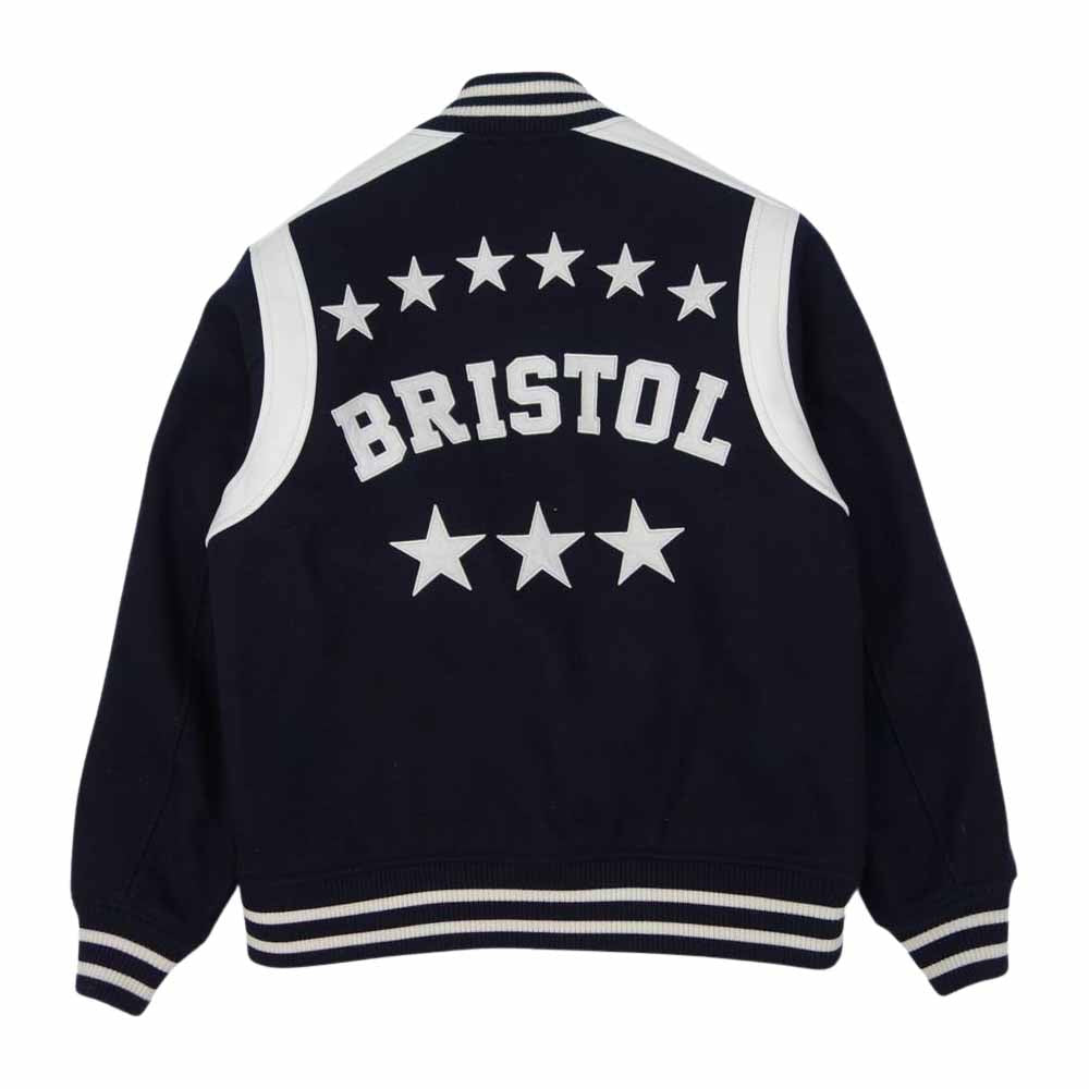 F.C.R.B. エフシーアールビー 16AW FCRB-167052 ARCH STAR STADIUM BLOUSON アーチ スター スタジアム ブルゾン ジャケット スタジャン ダークネイビー系 S【中古】
