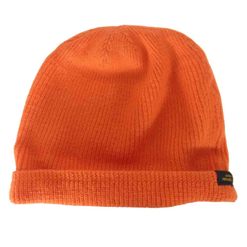USA製 Wool Knit Watch Cap ウール ニット ウォッチ キャップ ビーニー オレンジ系【中古】